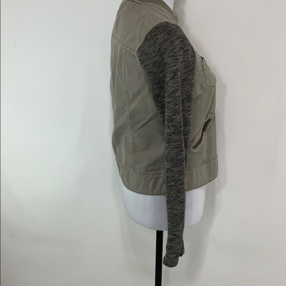 Altar’d State lightweight denim Knit zipper jacket - Picture 2 of 8